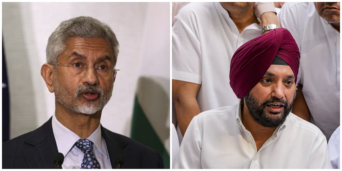 External Affairs Minister (EAM) S Jaishankar (L) and EX-Delhi Congress chief Arvinder Singh Lovely
