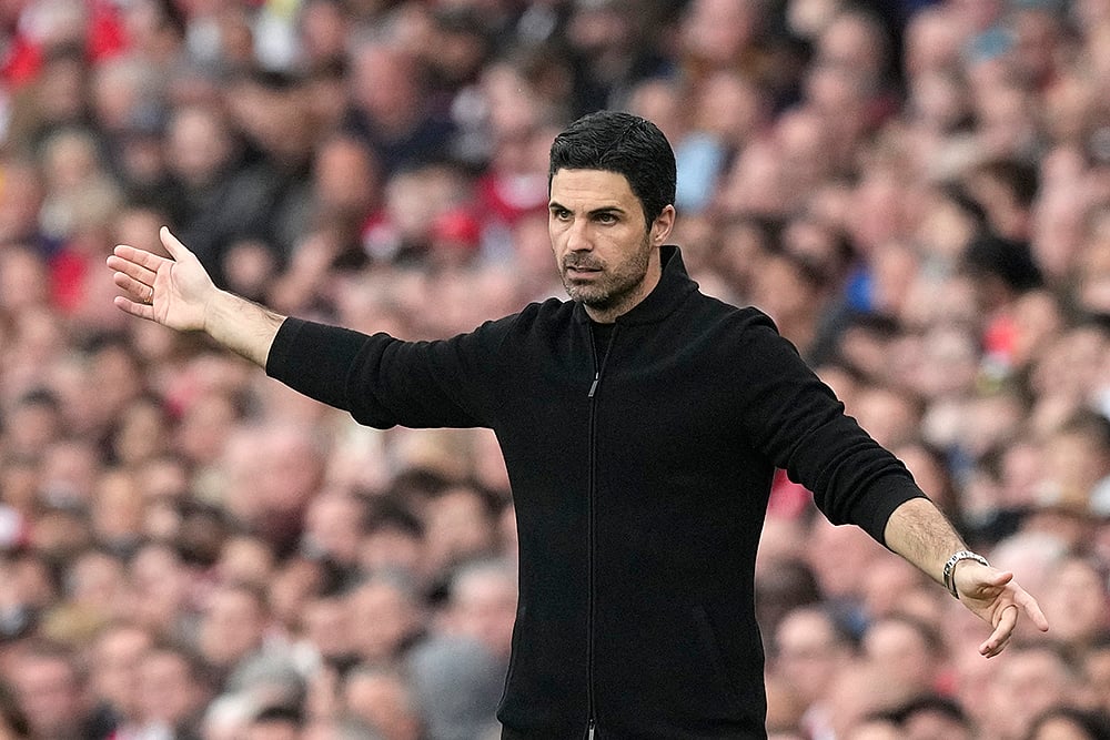 Arsenals manager Mikel Arteta