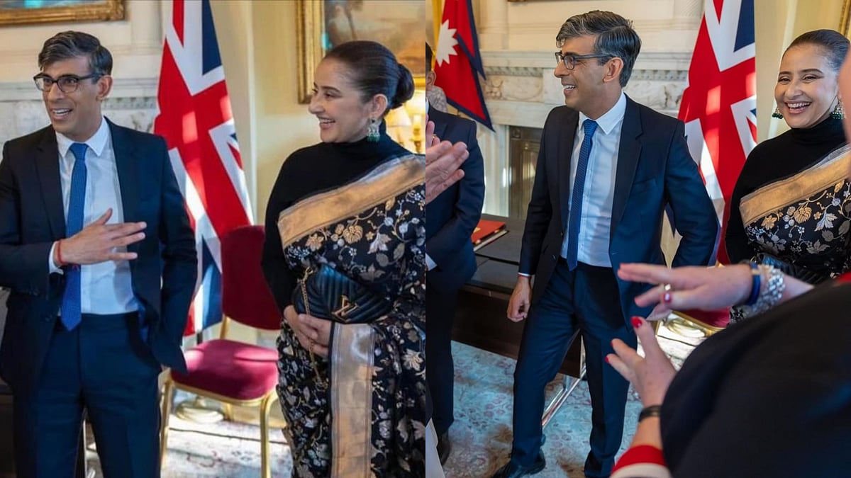 Instagram : Manisha Koirala meets UK PM Rishi Sunak in London