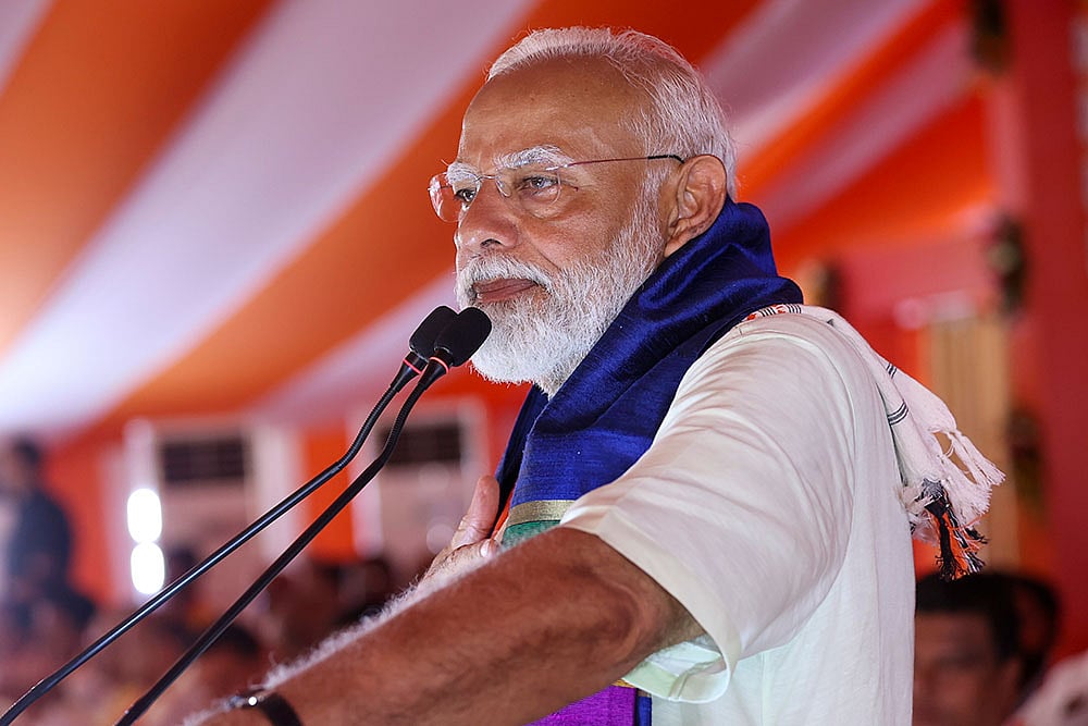 Photo: PTI : Security beefed up ahead of PM Modi's rally in Dwarka