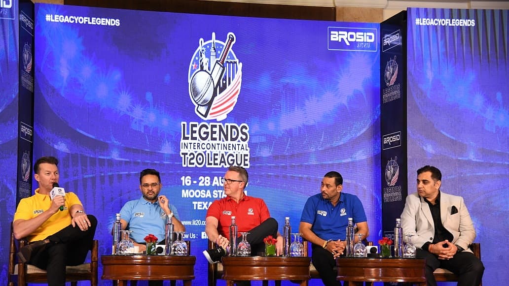 LIT-20 : Cricket legends Brett Lee, TM Dilshan, Parthiv Patel and Graeme Swann were in attendance at the LIT-20 launch event.
