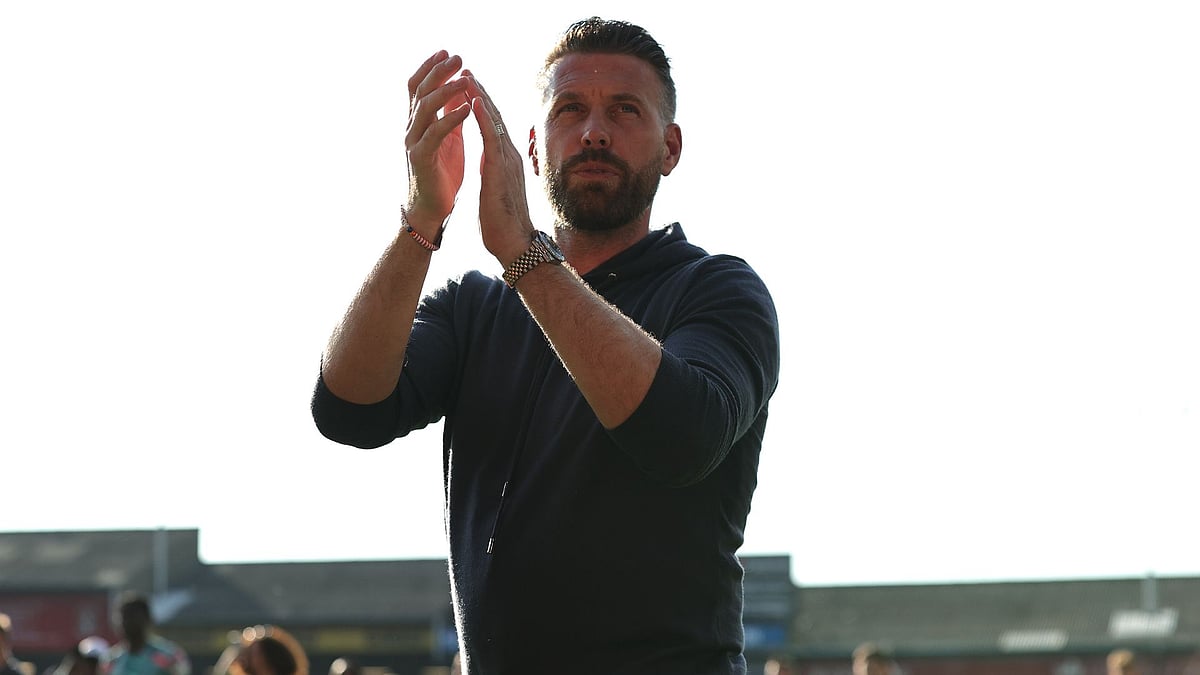 Rob Edwards salutes Luton Town's fans.