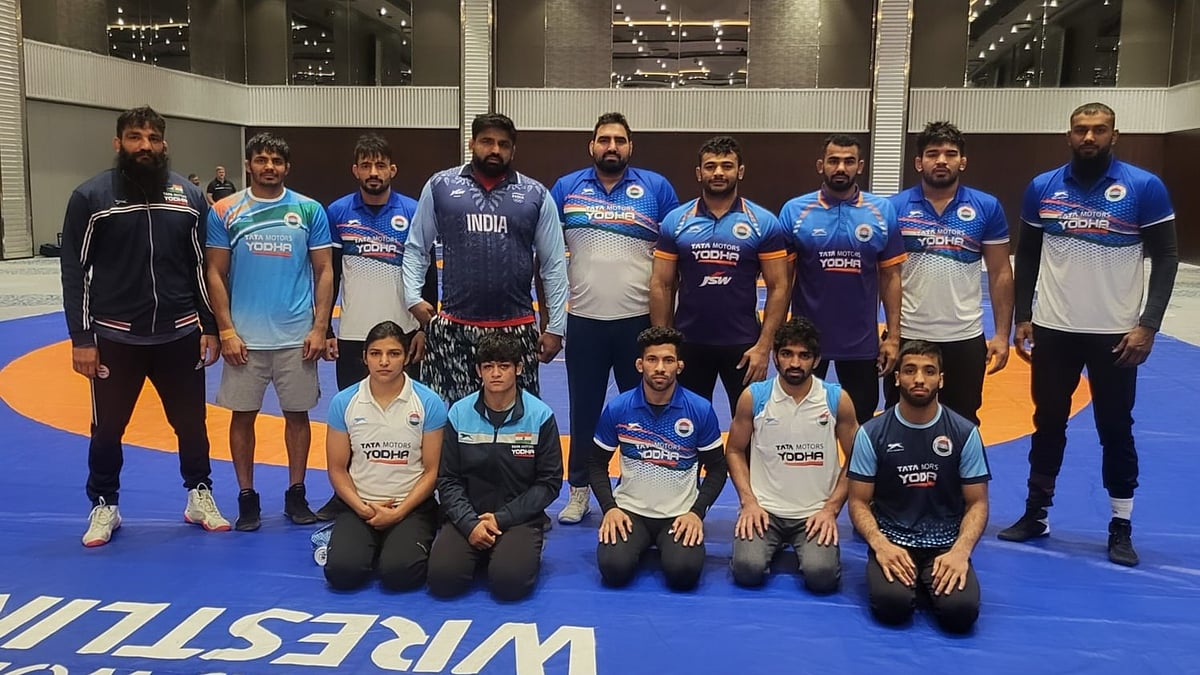 Photo: X/ @India_AllSports : Indian Wrestling team in Istanbul for the Olympic Games Qualifiers.