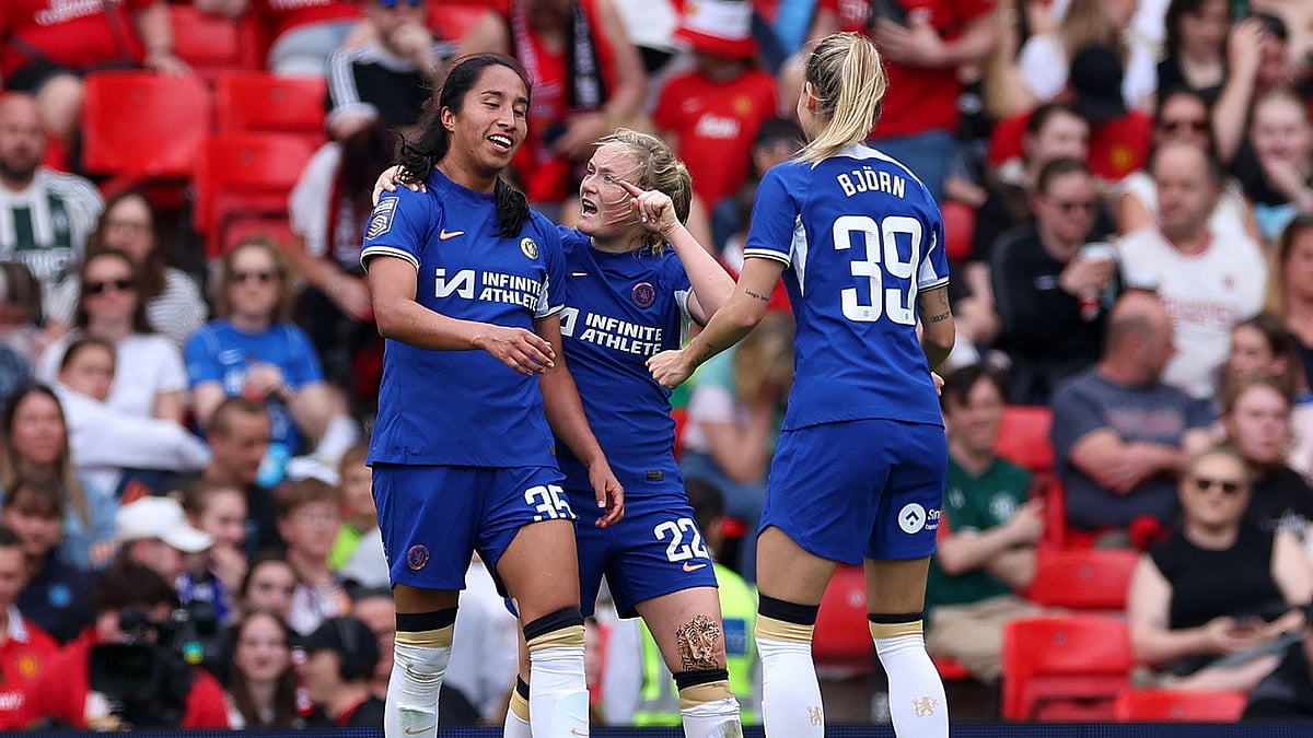 Mayra Ramirez starred as Chelsea won the WSL title. - null