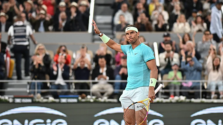 Rafael Nadal bowed out at the French Open on Monday. - null