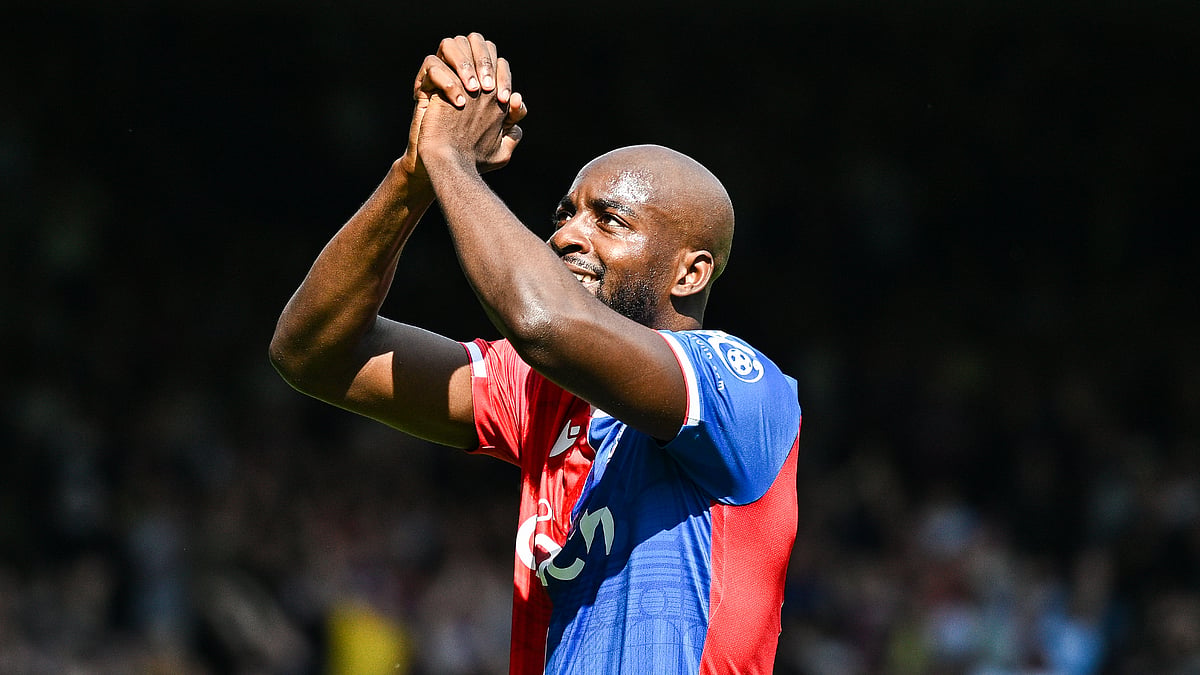 Jean-Philippe Mateta celebrates for Crystal Palace on Sunday