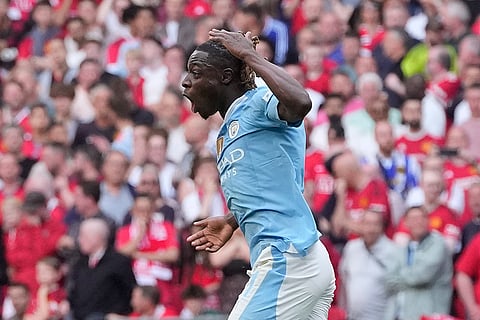 Manchester City's Jeremy Doku