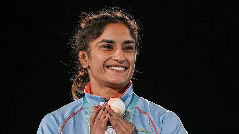 Indian wrestler Vinesh Phogat. - X/Phogat_Vinesh