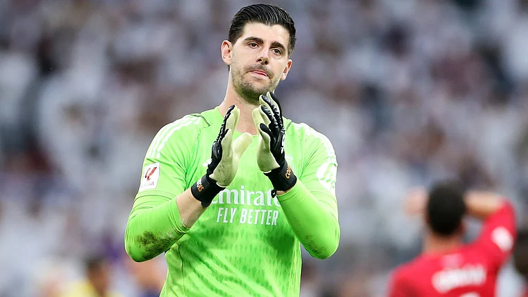 Thibaut Courtois returned for Real Madrid's win over Cadiz on Saturday. - null