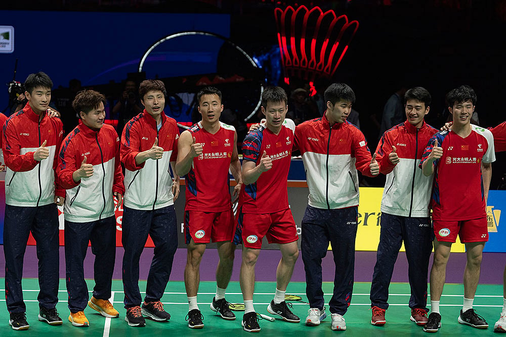 Chinas Men Badminton Team