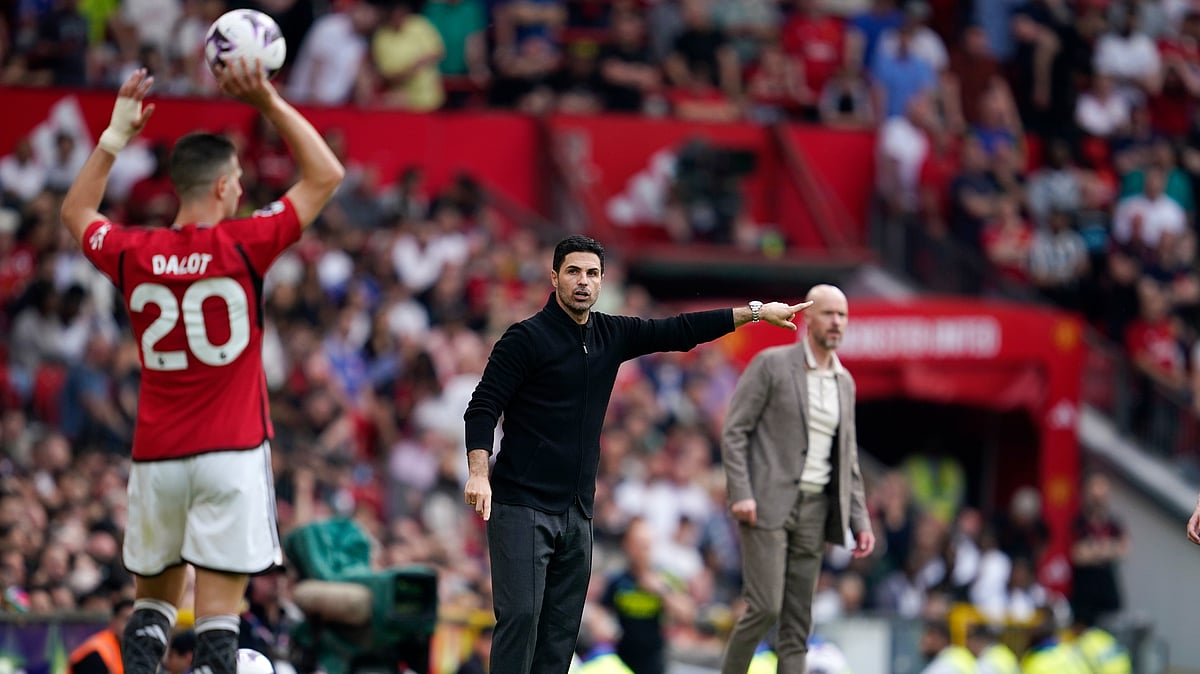 Mikel Arteta for Arsenal. AP Photo