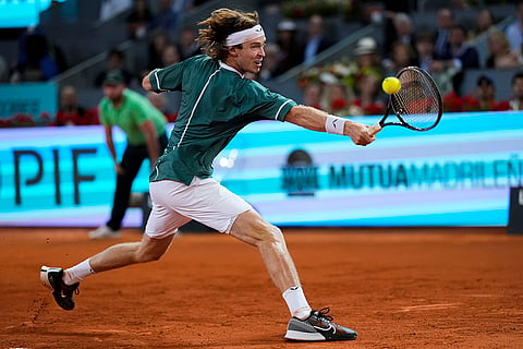 Andrey Rublev in action