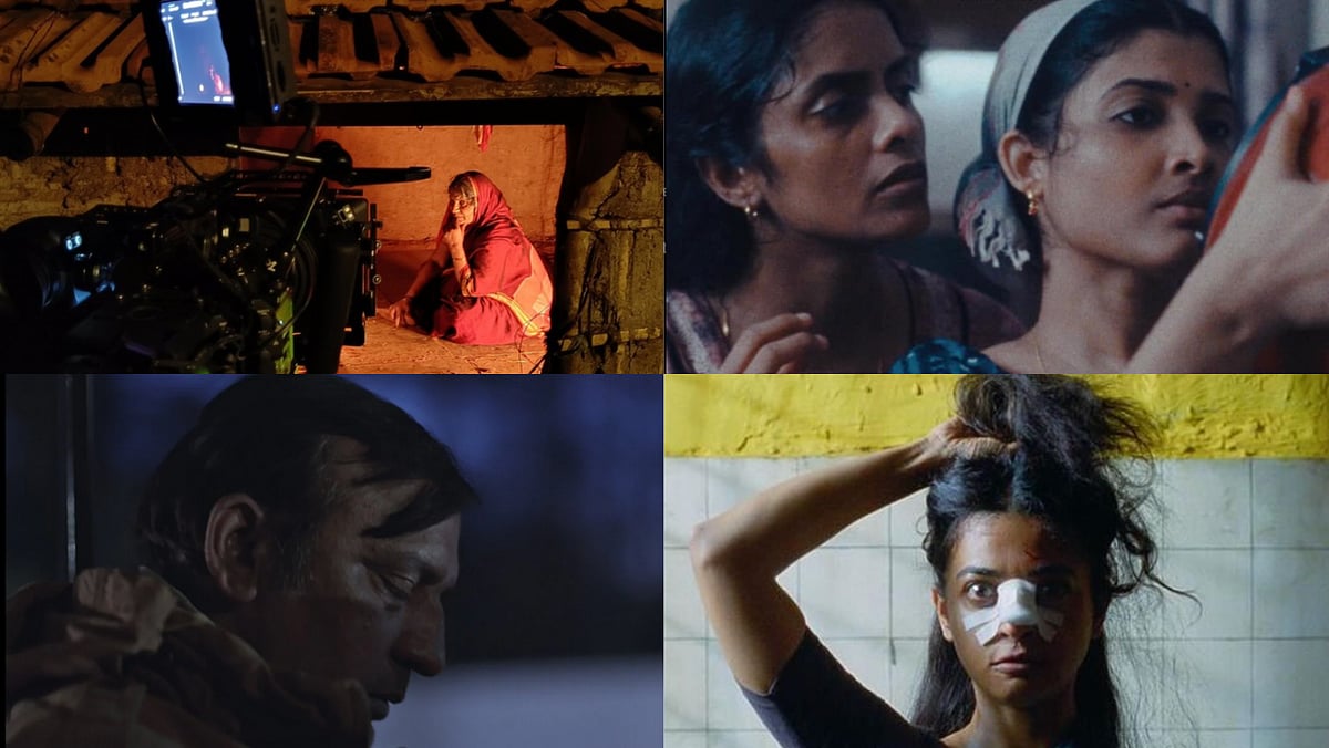 Stills from 'Sunflowers were the first ones to know', 'All we imagine as light', 'In Retreat' and 'Sister Midnight' 