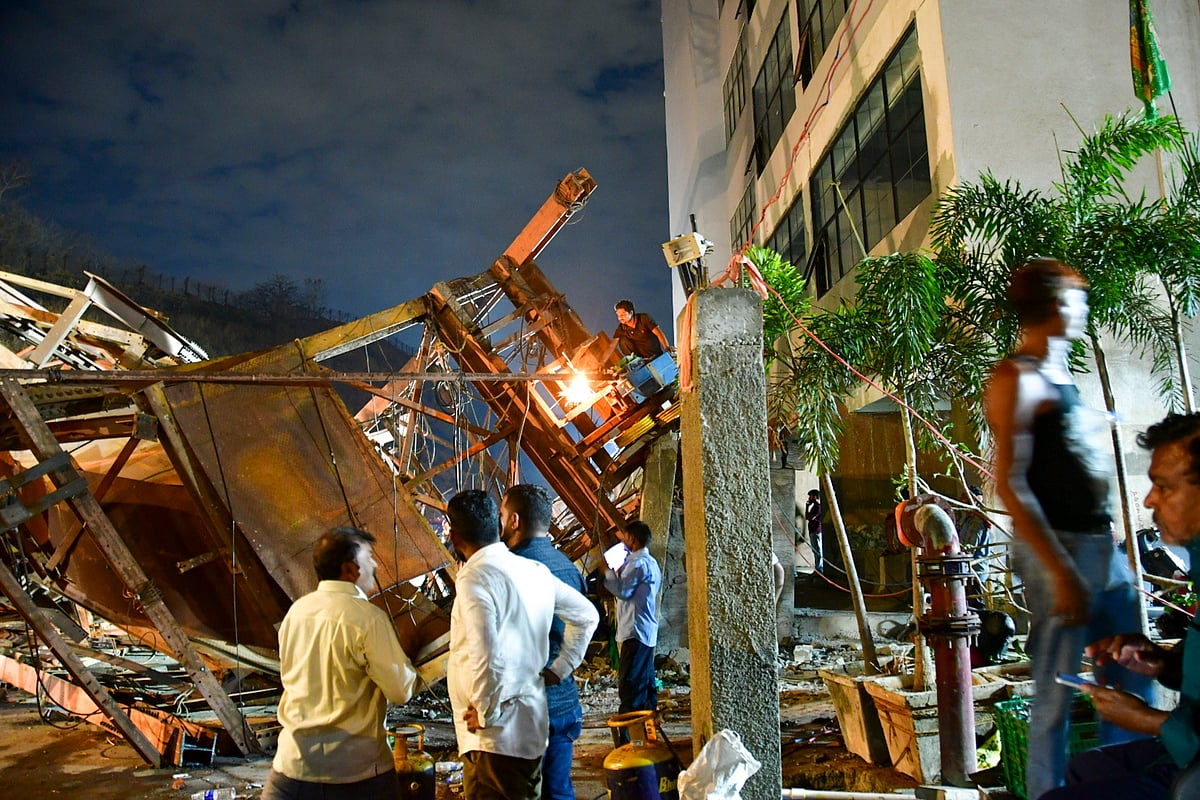 PTI : Two NDRF teams are engaged in the search and rescue operation along with the fire brigade, local disaster response teams, police, and dog squads.

