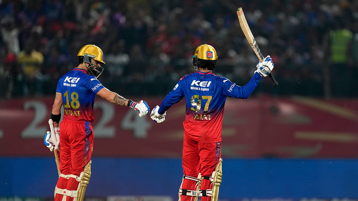 AP Photo /Ashwini Bhatia : Virat Kohli and Rajat Patidar were involved in an animated chat in IPL 2025.