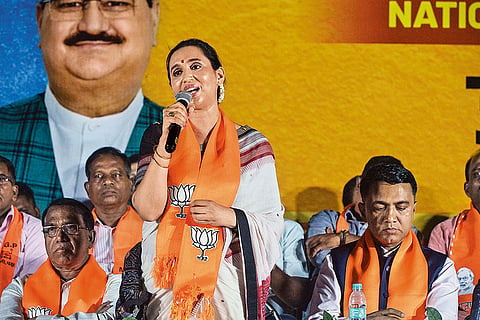 Pallavi Dempo at the BJP rally