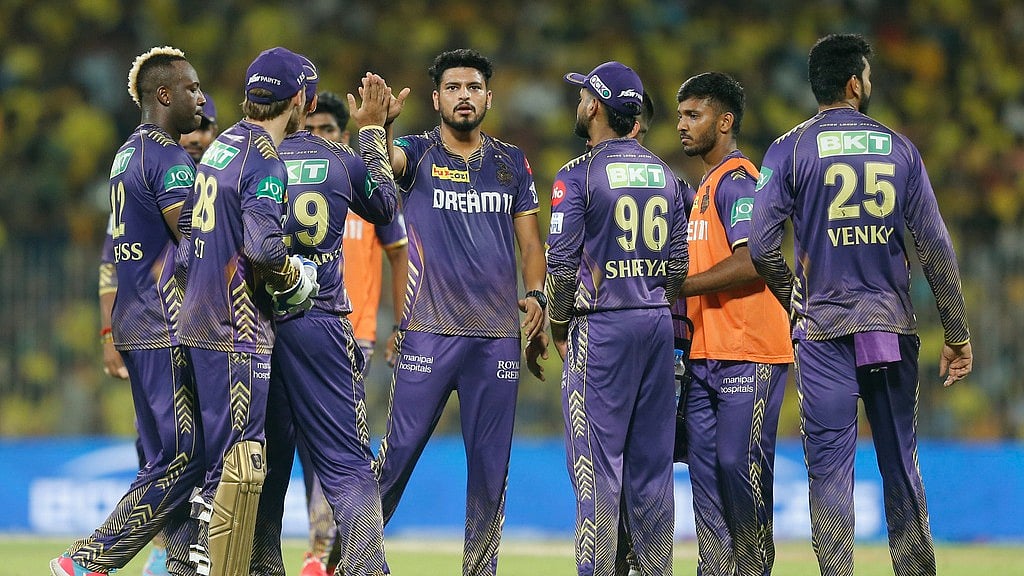 Kolkata Knight Riders were the first team to qualify for the IPL 2024 play-offs. - File/AP