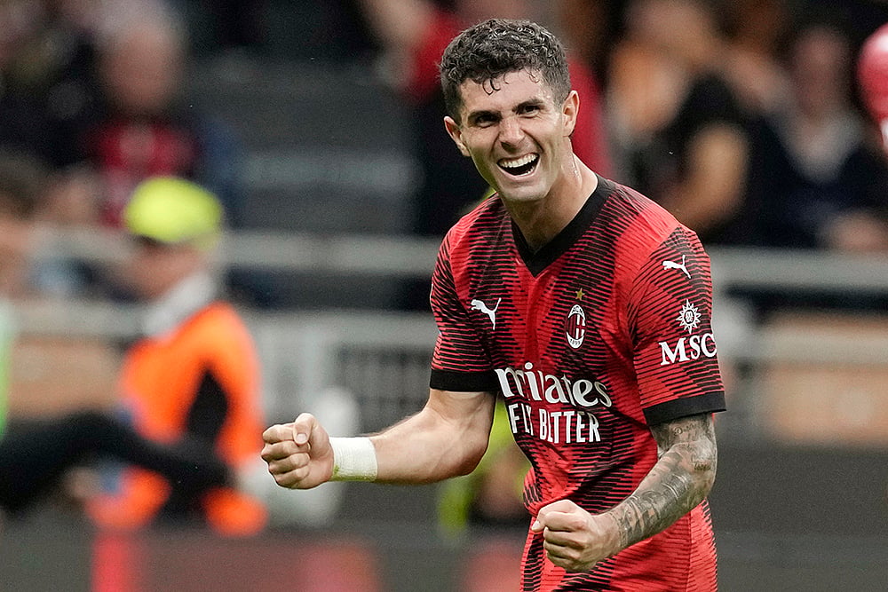 | Photo: AP/Antonio Calanni : Serie A 2023-24: AC Milan vs Cagliari