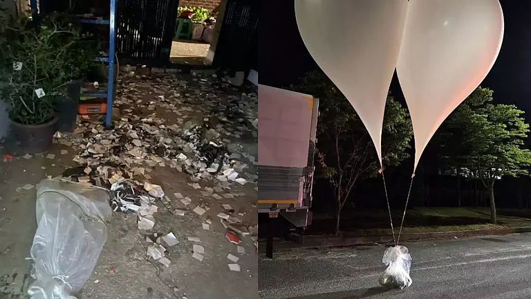 North Korea sending trash balloons to South Korea | - X/ @koryodynasty