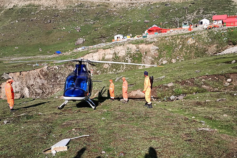 Kedarnaths helipad