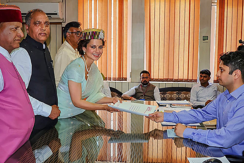 Lok Sabha polls Kangana Ranaut files nomination 