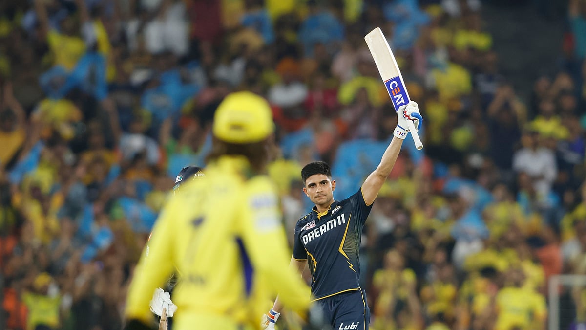 Shubman Gill acknowledges the crowd after scoring his 4th century - X/@IPL