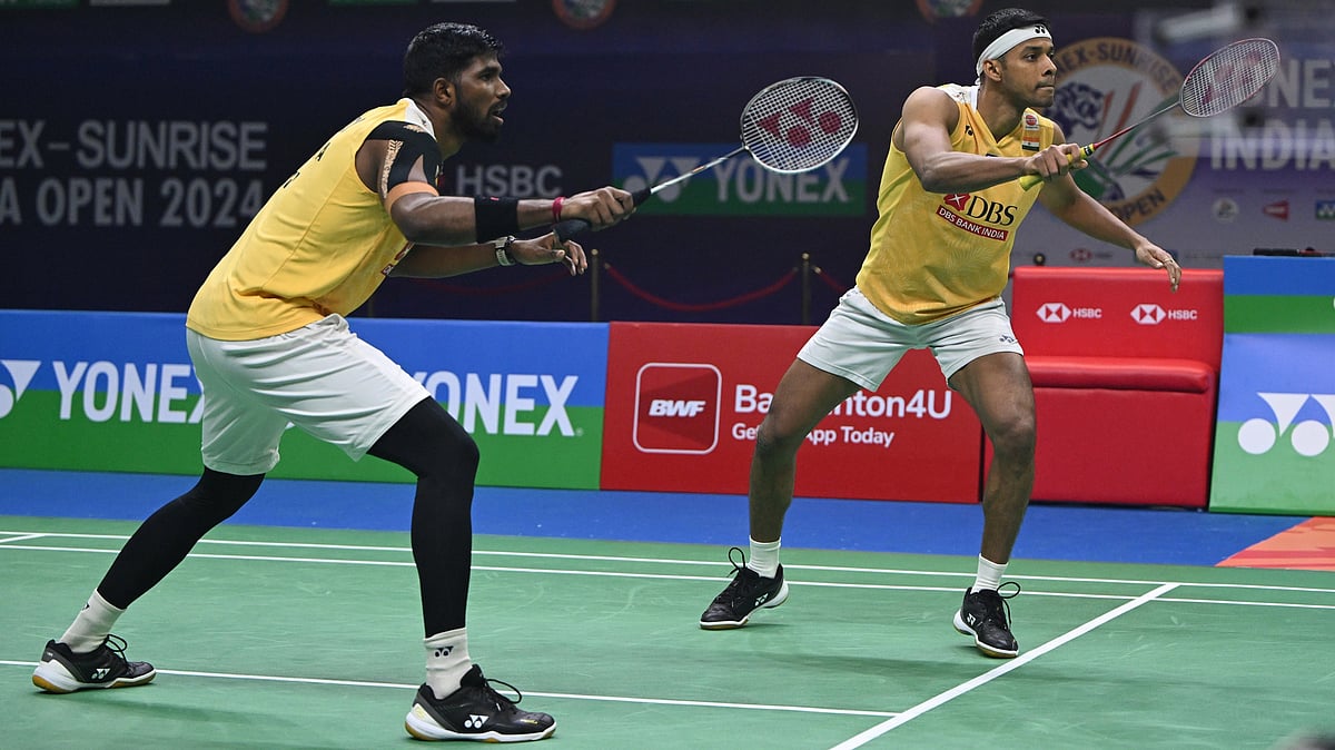 File : Indian men's doubles pairing of Satwik and Chirag.