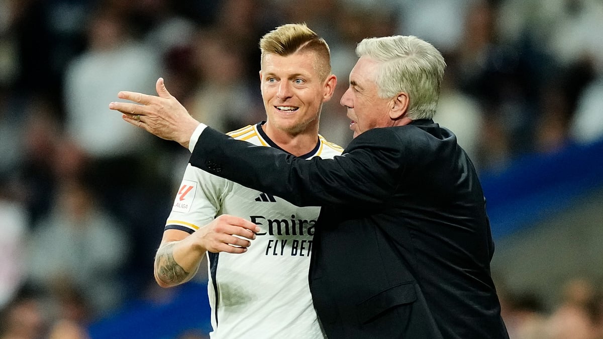Toni Kroos and Carlo Ancelotti