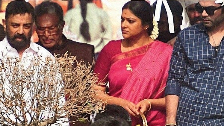 X : Leaked pic of Kamal Haasan and Simbu from 'Thug Life'