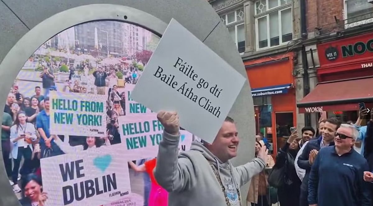 Dublin City Council : NYC-Dublin Portal Temporarily Closed After 'Inappropriate Behavior'