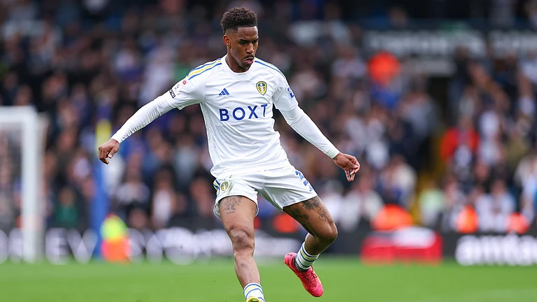 Leeds United's Junior Firpo scored in the first half, but it was ruled off-side. - File