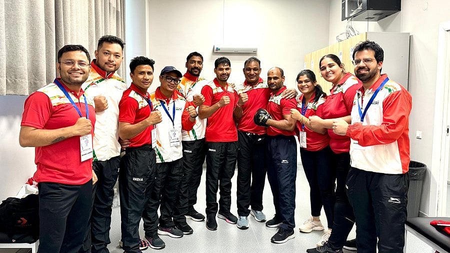 X | SAI Media  : Indian boxers at the Elorda Cup 2024 in Kazakhstan. 