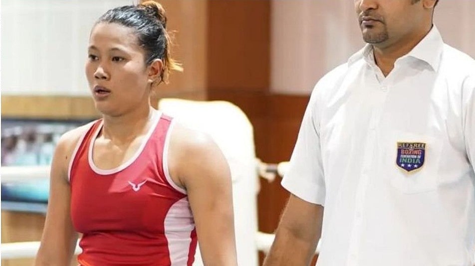 X/@ddsportschannel : Ankushita Boro defeated Namuun Monkhor.