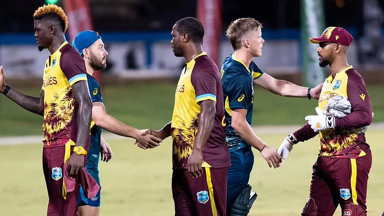 West Indies beat Australia in the warm up match by 35 runs. - windiescricket/X
