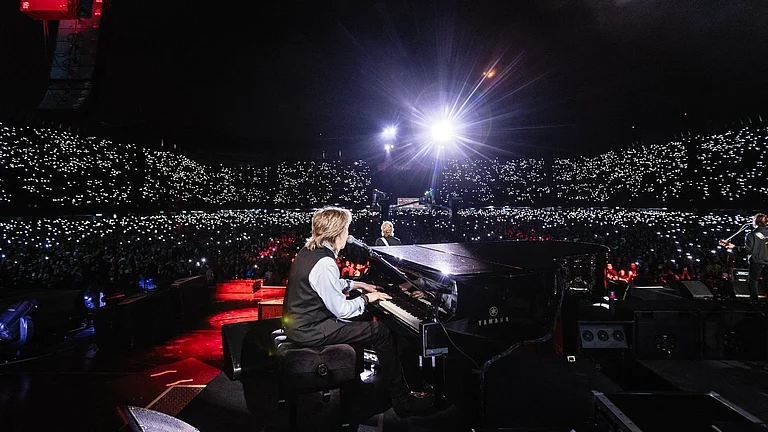 Paul McCartney during his performance. - Photo: X/ @PaulMcCartney