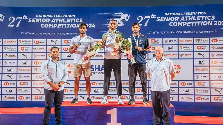 Animesh Kujur wins gold in federation cup. - sports_odisha/X