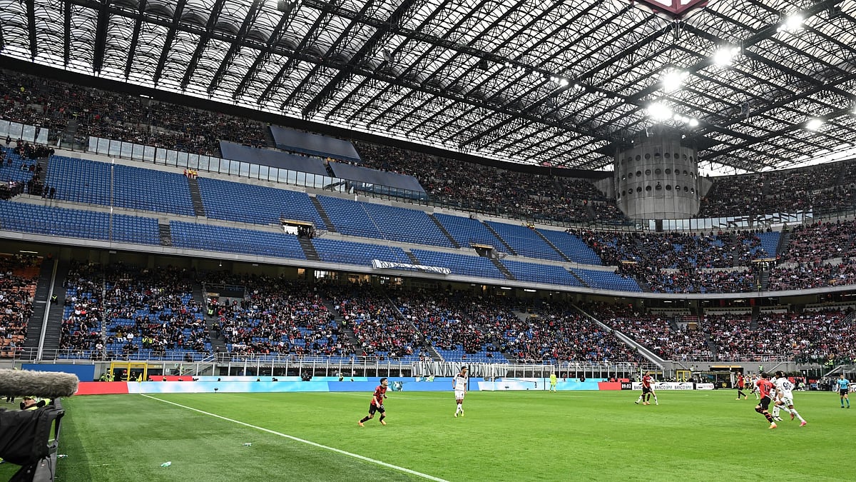 Milan's ultras emptied the Curva Sud during Sunday's game.
