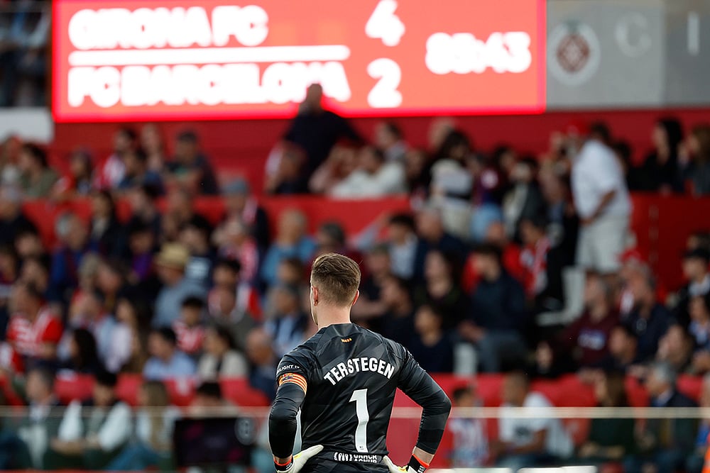 Barcelonas goalkeeper Marc-Andre ter Stegen