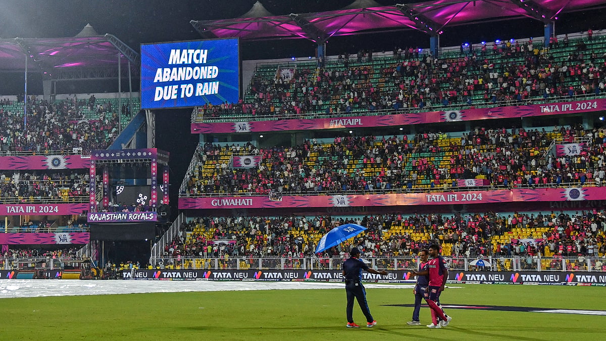 Rain in Guwahati stopped Rajasthan Royals' top-two chances in this year's IPL. - null
