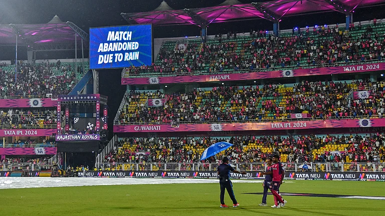 Rain in Guwahati stopped Rajasthan Royals' top-two chances in this year's IPL. - null