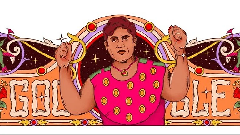Google Doodle celebrating Hamida Banu - Google