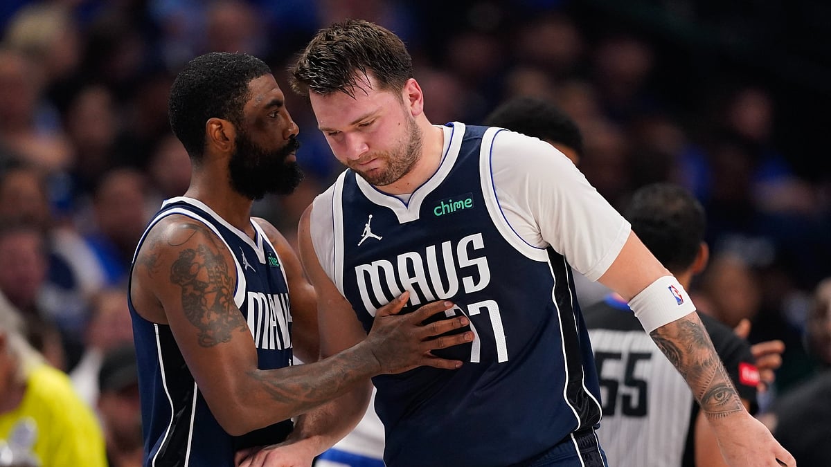 Luka Doncic and Kyrie Irving