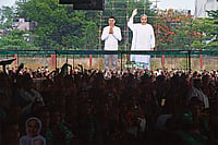 Shadow Boxing: BJP And BJD's Power Play In Odisha Photo: Sandipan Chatterjee : Massive Crowd: BJP supporters during a rally in Sambalpur, Odisha