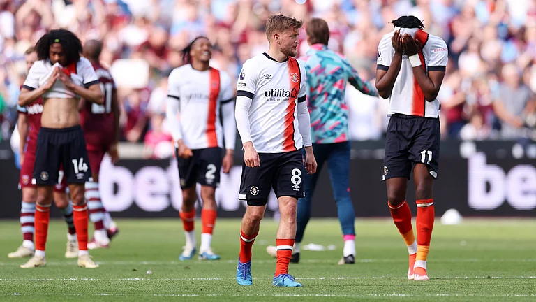 Luton Town are all but relegated from the Premier League. - null