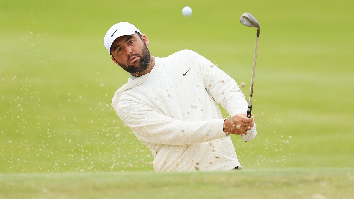 Scheffler during his practice round at Valhalla. - null