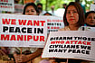 The Multiple Fault Lines Of The Manipur Conflict Getty Images : Members of the 'Chennai Manipuri community' hold a peace demonstration to protest in solidarity with the people of Manipur