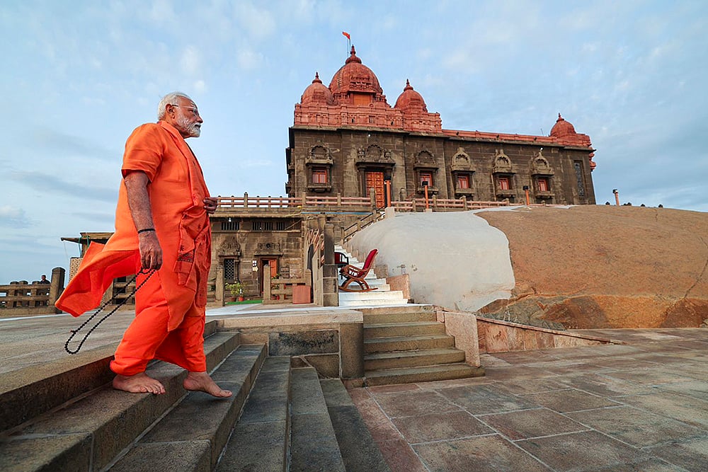 Narendra Modi at Vivekananda Rock Memorial