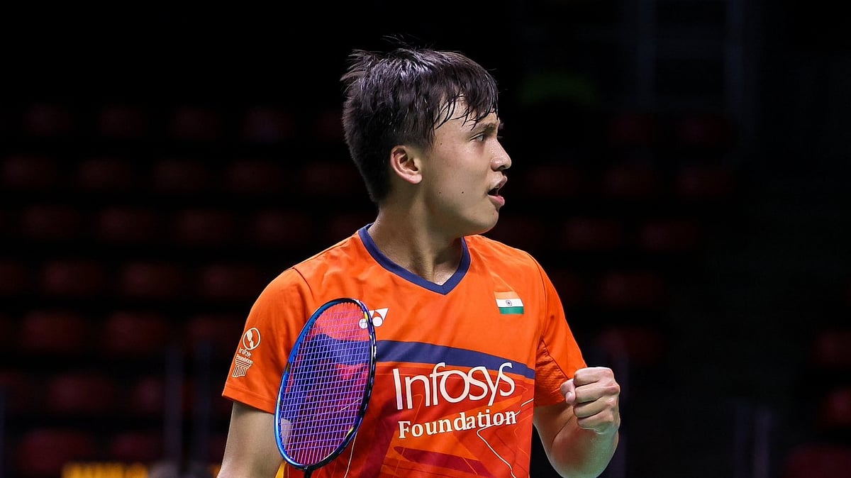 Badminton Photo : Meiraba Luwang Maisnam in action