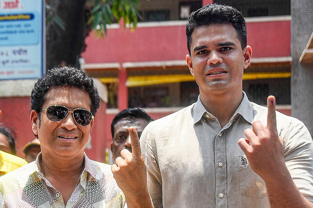 Sachin Tendulkar and Arjun Tendulkar