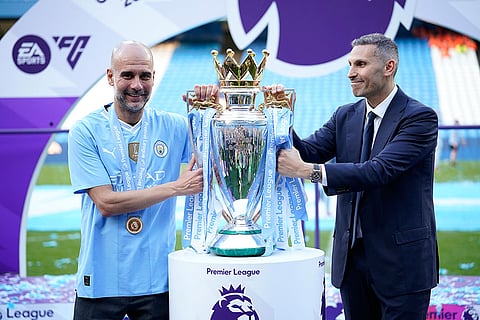 Manchester City's head coach Pep Guardiola
